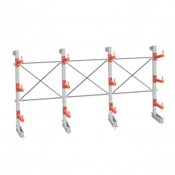 Стеллаж консольный СТ-062 2450х4660х830 3 яруса +О односторонний