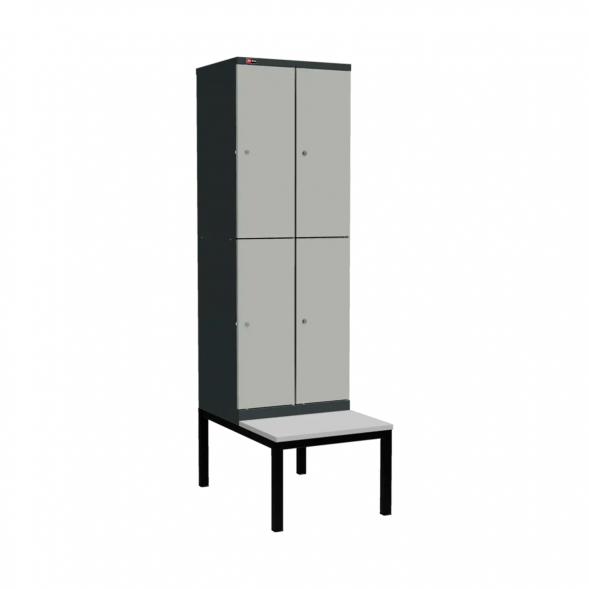 Шкаф Диком УНО-322 (RAL 7016 + RAL 7038) на подставке-скамейке