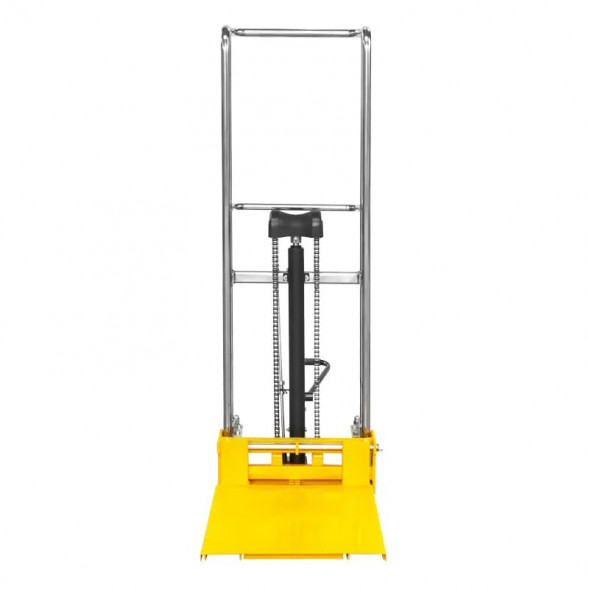 Ручной гидравлический штабелер SDDJS1500 (400 кг; 1,5 м; с вилами и площадкой) SMARTLIFT (SMART)