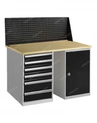 Верстак с экраном и ящиками для станка W 150.PТ1.Т6.010