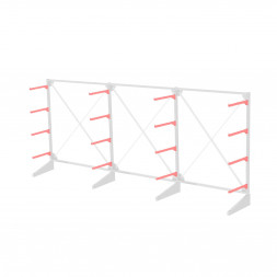 Стеллаж консольный односторонний Sortex 1920х4808х720 4 яруса