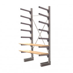 Стеллаж консольный односторонний КЛр 2500х1634х955 (800) 7 ярусов