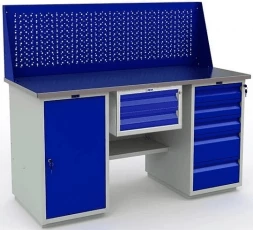 Верстак с полками и ящиками модульный WT160.WD1/WD5.110