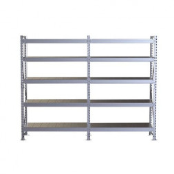 Стеллаж SGR-V 2500х2100х1000 5 ярусов (рамы, балки, настил - цинк) ОС