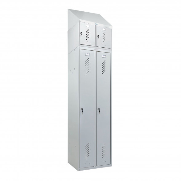 Шкаф LS-K-760 с антресолью + наклонная крыша