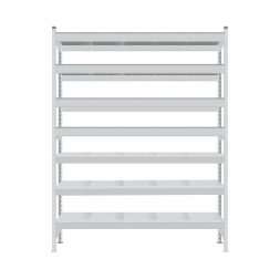 Стеллаж СТ-023 2000х1800х600 с 7 ярусами (рамы и настил - окрас)