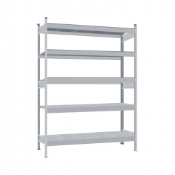 Стеллаж СТ-023 3000х2100х600 с 5 ярусами (рамы и настил - цинк)
