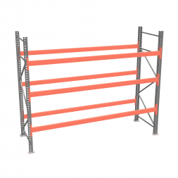 Стеллаж палетный ДиКом СП 2000х2250х1000 с 3 ярусами до 2000 кг / до 1000 кг на паллет П-90