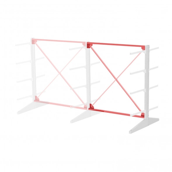 Стеллаж консольный двухсторонний Sortex 1920х1587х1280 4 яруса ДС