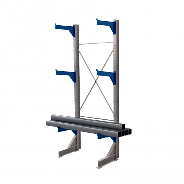 Стеллаж консольный односторонний КТр 4000х1740х1200 (1000) 3 яруса