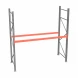 Стеллаж палетный ДиКом СП 2500х3300х1000 с 1 ярусом до 1700 кг / до 550 кг на паллет П-90