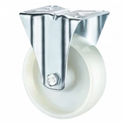 RONEL|Колесная опора нейлоновая неповоротная (нейлоновое покрытие, в оси - роликовый подшипник) d195