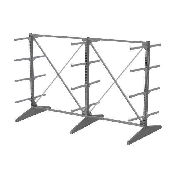 Стеллаж консольный двухсторонний Sortex 1920х3221х1280 4 яруса