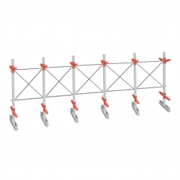 Стеллаж консольный СТ-062 2450х7660х1400 2 яруса двухсторонний