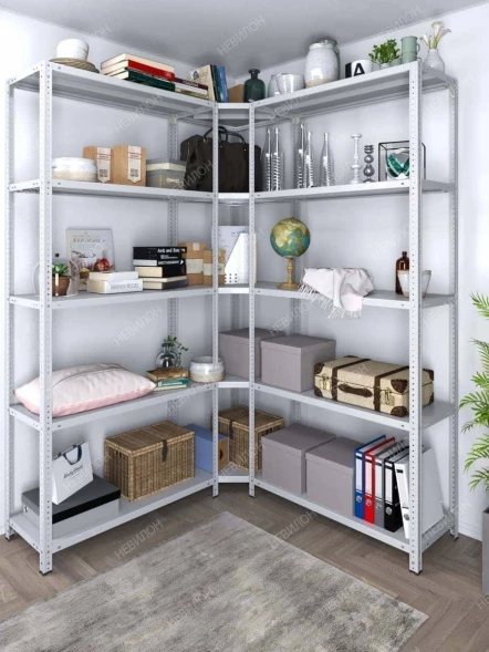 Стеллаж угловой МС 2200х1500х1500/300 мм 5 ярусов