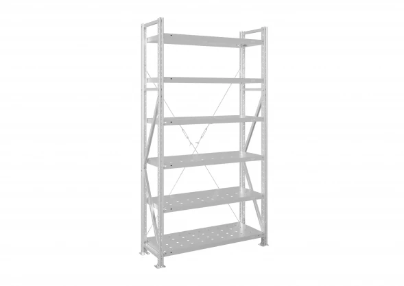Стеллаж металлический MS U 2000х1200х500 6 полок перфорированные до 300 кг