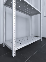 Стеллаж ТС Лайт 2500х700х300 с 4 перфорированными полками