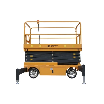 Подъемник ножничный несамоходный SJY-0.5-9 220V, 500 кг, высота подъема 9 м SMART