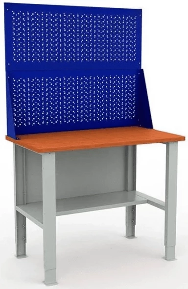 Верстак с деревянной столешницей W120.F2/F2.020.WSh