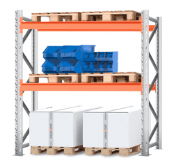 Стеллаж паллетный 2000х1800х1100 2 яруса Р100.1.5Б120.2