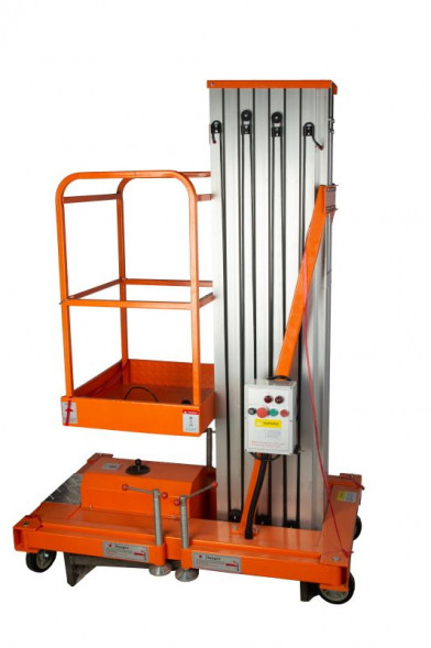 Подъемник мачтовый телескопический 125 кг 9 м TOR GTWY9-100 AC 220V 1-мачтовый (от сети) (G), шт