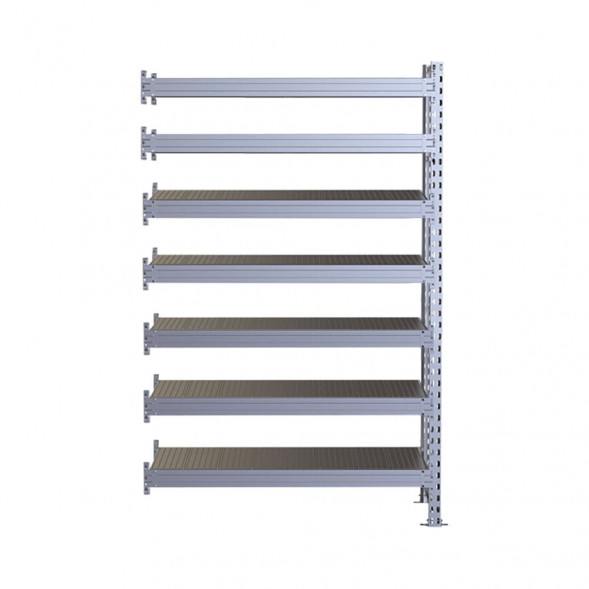 Стеллаж SGR-V 3000х2100х600 7 ярусов (рамы, балки, настил - цинк) ДС