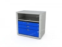 Шкаф для инструментов MODUL 1/2 XL 03 с дверями со смотровыми окнами