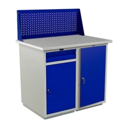 Верстак с полками и перфопанелью в сарай WT100.WD2/WD1.010