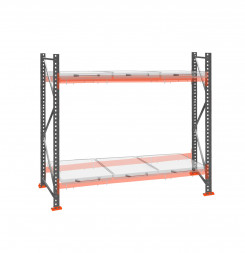 Стеллаж с выкатными платформами ДиКом 2500х2700х1000 на 2 яруса П-90