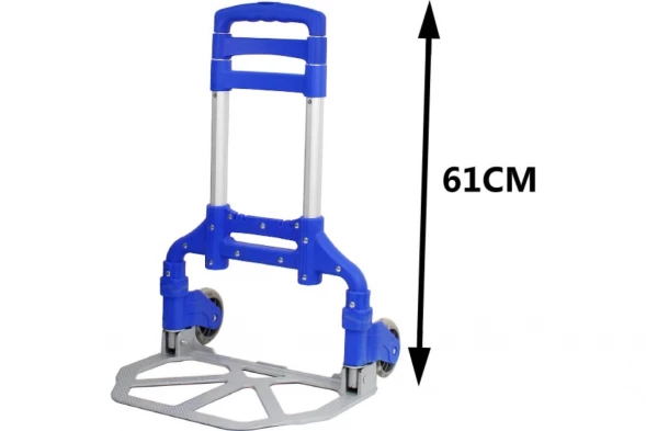 Тележка грузовая двухколесная складная PT-70 г/п 70 кг, колеса полиуретан 100 мм