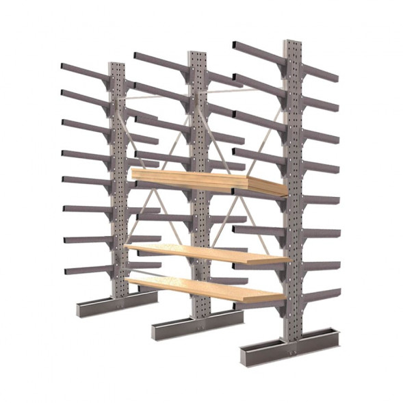 Стеллаж консольный двухсторонний КЛр 2500х3201х1700 (800) 8 ярусов