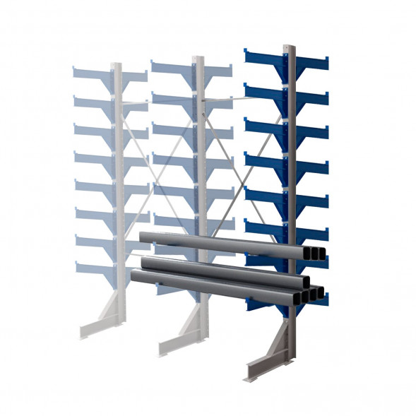 Стеллаж консольный двухсторонний КТр 4000х1740х2600 (1200) 8 ярусов ДС