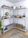 Стеллаж угловой МС 1800х1600х1600/400 мм 3 яруса