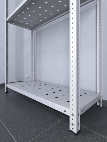 Стеллаж ТС Лайт 1500х1200х800 с 3 перфорированными полками