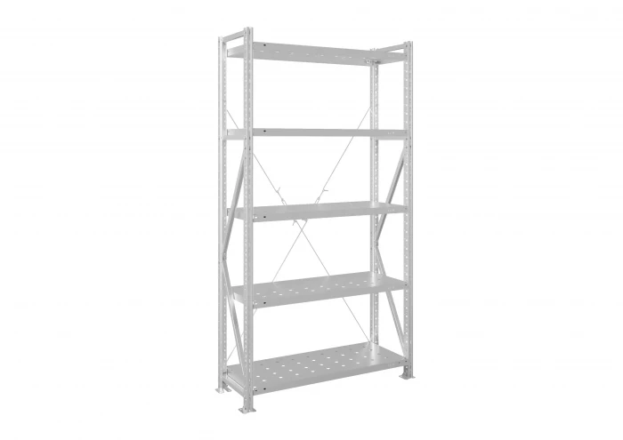 Стеллаж металлический MS U 2000х700х800 5 полок перфорированные до 200 кг