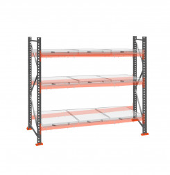Стеллаж с выкатными платформами ДиКом 2000х2700х1000 на 3 яруса