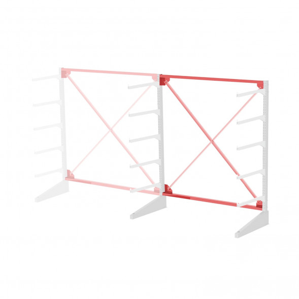 Стеллаж консольный односторонний Sortex 1920х1587х720 5 яруса ДС