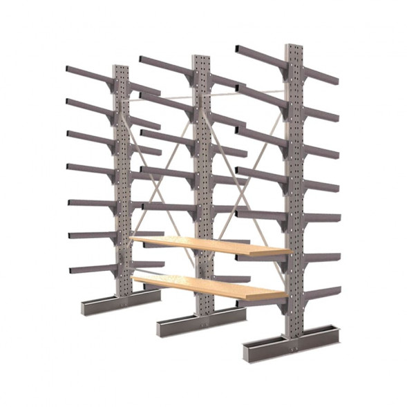 Стеллаж консольный двухсторонний КЛр 2500х3201х1300 (600) 7 ярусов