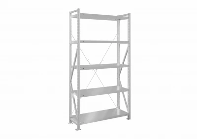Стеллаж металлический MS U 2500х1500х1000 5 полок сплошные до 300 кг