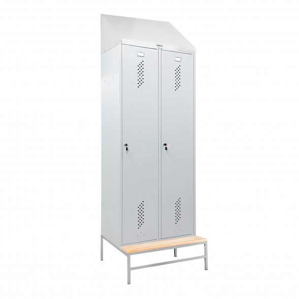 Шкаф LS-K-780 на скамье-подставке + наклонная крыша