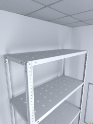 Стеллаж ТС Лайт 2500х1000х800 с 6 перфорированными полками