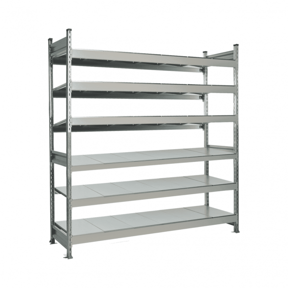 Стеллаж СТ-023 1800х1200х600 с 6 ярусами (рамы и настил - окрас)