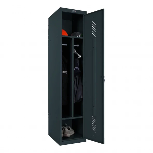 Шкаф металлический односекционный графит
