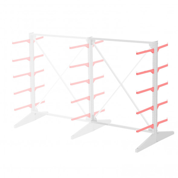 Стеллаж консольный двухсторонний Sortex 1920х1587х1280 5 яруса ДС