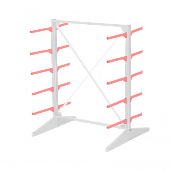 Стеллаж консольный двухсторонний Sortex 1920х1634х1280 5 ярусов