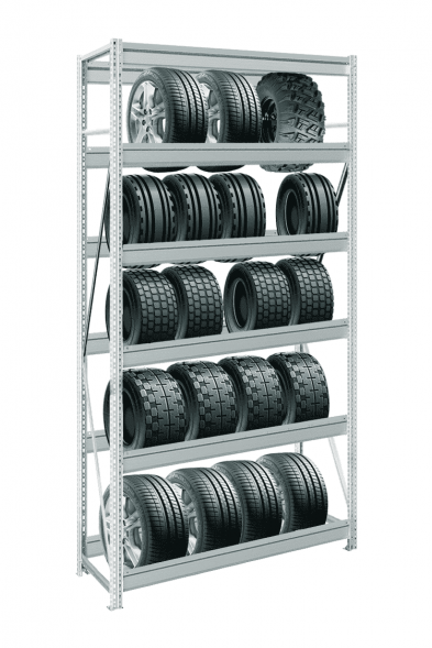 Стеллаж MS Pro Z для колес 3000х1500х600 мм 6 ярусов