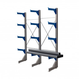 Стеллаж консольный односторонний КТр 4000х3360х1200 (1000) 4 яруса
