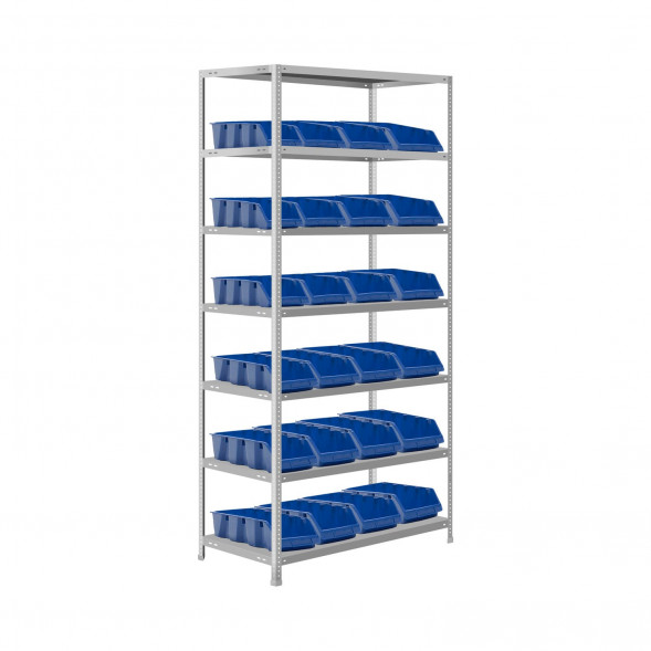 Стеллаж с 24 выдвижными ящиками для хранения 1850х1000х300