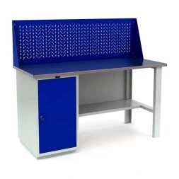 Верстак с полками и экраном производственный WT160.WD1/F1.010