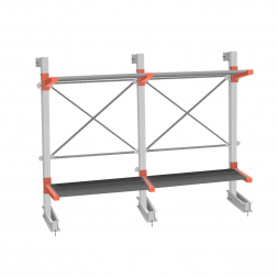 Стеллаж консольный СТ-062 2450х3160х1400 2 яруса +Н двухсторонний
